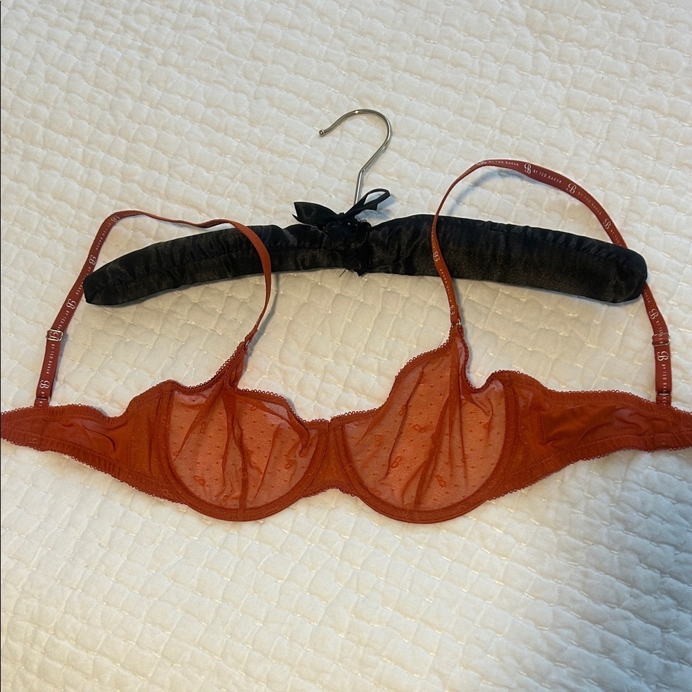 Ted Baker Burnt Orange Sheer Underwire Bra